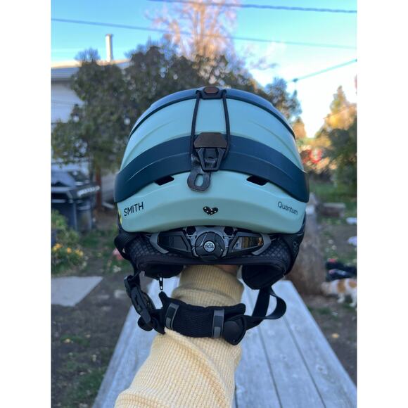 Smith quantum mips technology ski snowboard helmet adult small blue two tone - Picture 2 of 10